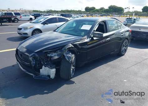 2017 Infiniti Q50 3.0T Premium z USA, uszkodzony, nr VIN JN1EV7AR9HM836099